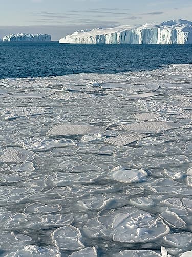 Winter at the Ilulissat Fjord-located in the Disko Bay in West Greenland Nature Print